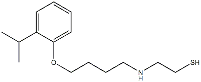 2-[[4-[2-(1-Methylethyl)phenoxy]butyl]amino]ethanethiol 结构式