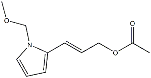 1-(Methoxymethyl)-2-(3-acetoxy-1-propenyl)-1H-pyrrole 结构式