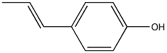 4-[(E)-1-Propenyl]phenol 结构式