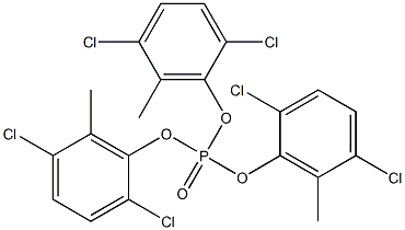 Phosphoric acid tris(2,5-dichloro-6-methylphenyl) ester 结构式
