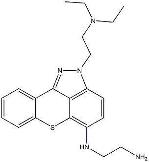 5-[(2-Aminoethyl)amino]-2-[2-(diethylamino)ethyl]-2H-[1]benzothiopyrano[4,3,2-cd]indazole 结构式