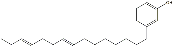 3-(8,12-Pentadecadienyl)phenol 结构式