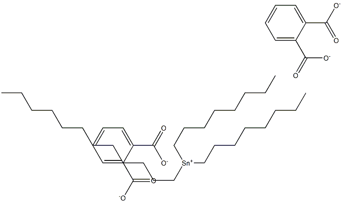 Bis(phthalic acid 1-dodecyl)dioctyltin(IV) salt 结构式
