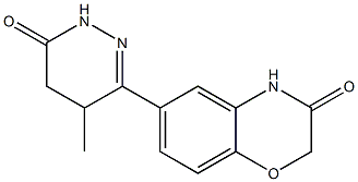 6-[(1,4,5,6-Tetrahydro-4-methyl-6-oxopyridazin)-3-yl]-4H-1,4-benzoxazin-3(2H)-one 结构式