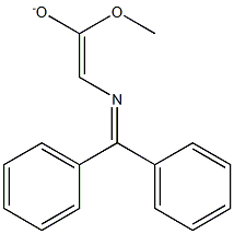 2-[(Diphenylmethylene)amino]-1-methoxyethene-1-olate 结构式