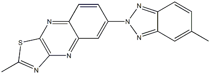 2-Methyl-6-(5-methyl-2H-benzotriazol-2-yl)thiazolo[4,5-b]quinoxaline 结构式