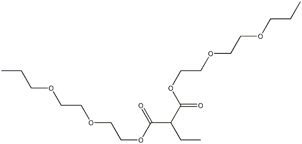 Ethylmalonic acid bis[2-(2-propoxyethoxy)ethyl] ester 结构式