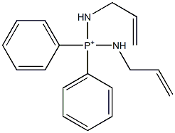 Diphenylbis(allylamino)phosphonium 结构式
