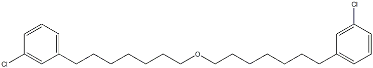 3-Chlorophenylheptyl ether 结构式