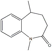 1,5-Dimethyl-4,5-dihydro-1H-1-benzazepin-2(3H)-one 结构式