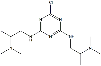 2,4-Bis[[2-(dimethylamino)propyl]amino]-6-chloro-1,3,5-triazine 结构式