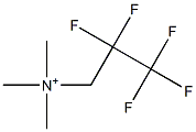 2,2,3,3,3-Pentafluoro-N,N,N-trimethyl-1-propanaminium 结构式