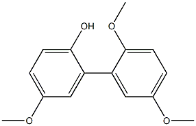 4-Methoxy-2-(2,5-dimethoxyphenyl)phenol 结构式