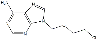 6-Amino-9-(2-chloroethoxymethyl)-9H-purine 结构式