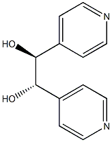 (1S,2S)-1,2-Di(4-pyridinyl)-1,2-ethanediol 结构式