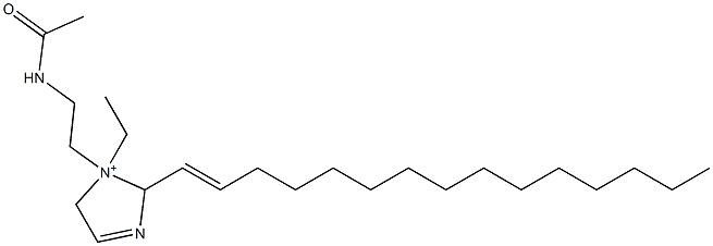 1-[2-(Acetylamino)ethyl]-1-ethyl-2-(1-pentadecenyl)-3-imidazoline-1-ium 结构式