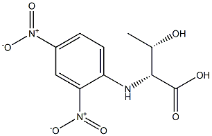 (2R,3S)-3-Hydroxy-2-(2,4-dinitrophenylamino)butanoic acid 结构式