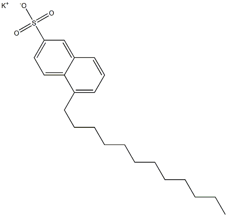 5-Dodecyl-2-naphthalenesulfonic acid potassium salt 结构式
