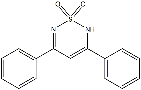 3,5-Diphenyl-2H-1,2,6-thiadiazine 1,1-dioxide 结构式