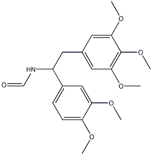 N-[1-(3,4-Dimethoxyphenyl)-2-(3,4,5-trimethoxyphenyl)ethyl]formamide 结构式