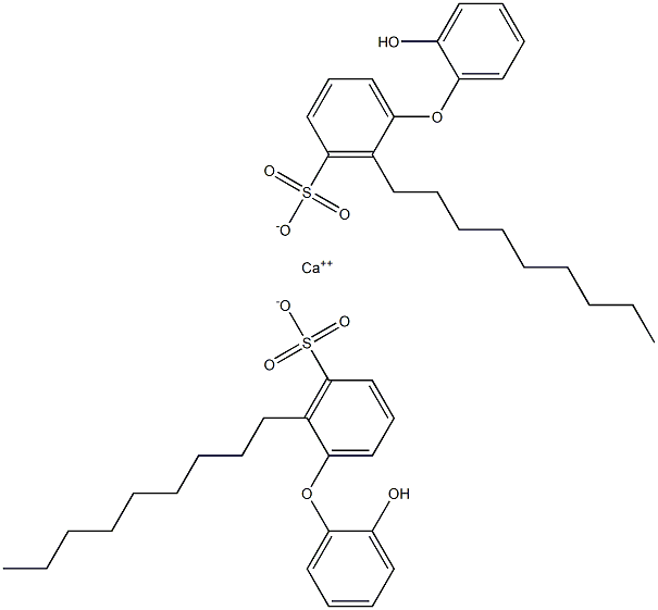 Bis(2'-hydroxy-2-nonyl[oxybisbenzene]-3-sulfonic acid)calcium salt 结构式