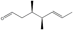 (3R,4S,5E)-3,4-Dimethyl-5-heptenal 结构式