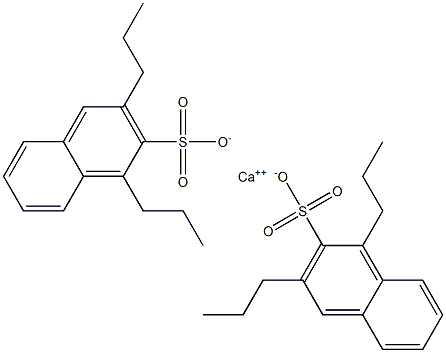 Bis(1,3-dipropyl-2-naphthalenesulfonic acid)calcium salt 结构式