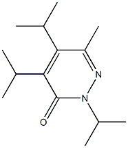 2,4,5-Triisopropyl-6-methylpyridazin-3(2H)-one 结构式