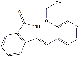(Z)-2,3-Dihydro-3-(2-hydroxy-methoxybenzylidene)-1H-isoindol-1-one 结构式
