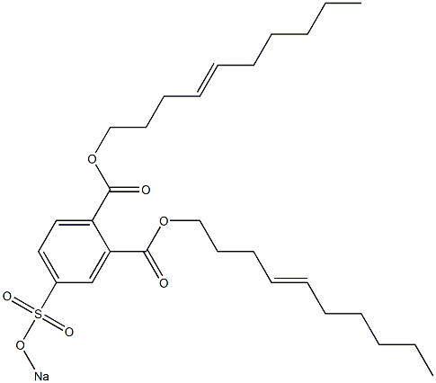 4-(Sodiosulfo)phthalic acid di(4-decenyl) ester 结构式