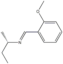 [S,(+)]-N-(o-Methoxybenzylidene)-1-methyl-1-propanamine 结构式