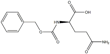 (R)-2-[[(Benzyloxy)carbonyl]amino]-4-carbamoylbutyric acid 结构式