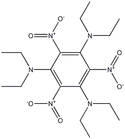 2,4,6-Trinitro-N,N,N',N',N'',N''-hexaethylbenzene-1,3,5-triamine 结构式