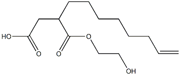 2-(7-Octenyl)succinic acid hydrogen 1-(2-hydroxyethyl) ester 结构式