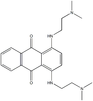 1,4-Bis[2-(dimethylamino)ethylamino]-9,10-anthraquinone 结构式