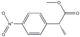 [R,(-)]-2-(p-Nitrophenyl)propionic acid methyl ester 结构式