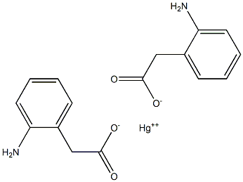 (2-Aminophenyl)mercury(II)acetate 结构式