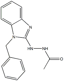 2-(1-Benzyl-1H-benzimidazol-2-yl)-1-acetylhydrazine 结构式