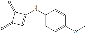 3-(4-Methoxyphenylamino)-3-cyclobutene-1,2-dione 结构式