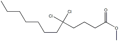 5,5-Dichlorododecanoic acid methyl ester 结构式