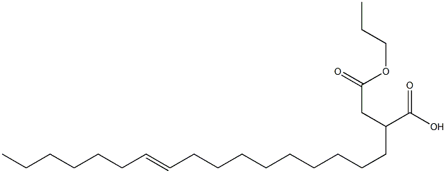 2-(10-Heptadecenyl)succinic acid 1-hydrogen 4-propyl ester 结构式