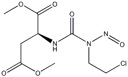 N-[(2-Chloroethyl)nitrosocarbamoyl]-L-aspartic acid dimethyl ester 结构式