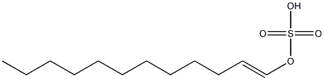 Sulfuric acid hydrogen 1-dodecenyl ester 结构式