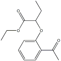 2-(2-Acetylphenoxy)butyric acid ethyl ester 结构式