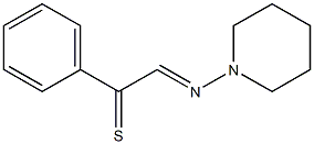 2-Piperidinoimino-1-phenylethanethione 结构式