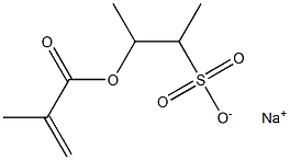 2-(Methacryloyloxy)-1-methyl-1-propanesulfonic acid sodium salt 结构式