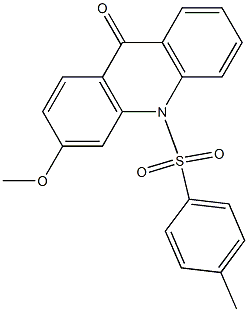 6-Methoxy-10-(p-toluenesulfonyl)-9(10H)-acridone 结构式