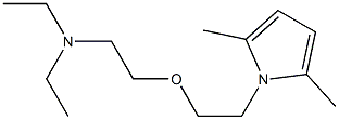 1-[2-(2-Diethylaminoethoxy)ethyl]-2,5-dimethyl-1H-pyrrole 结构式