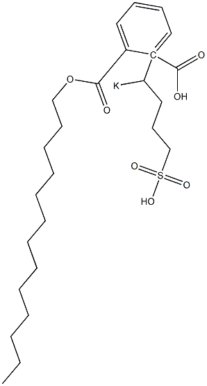 Phthalic acid 1-tridecyl 2-(1-potassiosulfobutyl) ester 结构式