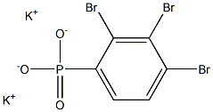 2,3,4-Tribromophenylphosphonic acid dipotassium salt 结构式